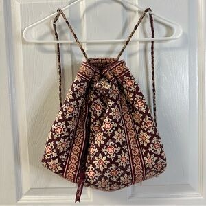 Vera Bradley Burgundy Floral Backpack